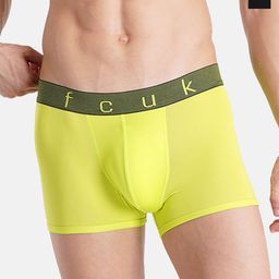 FCUK Pack Of 2 Mid Rise Trunks GUSTON-TACID LIME-JET BLACK-S-picture-13