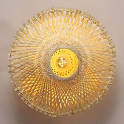 HABERE INDIA Beige Textured Wood Abstract Shaped Wall Lamp-image-81