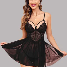 Softwrap Women Self Design  Baby Doll-image-48