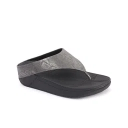 ELLE Textured thong Wedges-83