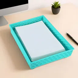Aura Blue Set of 1 Regular Desk Organiser Organisers-picture-16