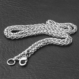 The Roadster Lifestyle Co. Men Silver-Plated Stainless Steel Stylish Design Chain-19