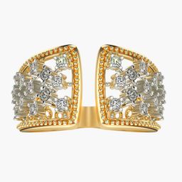 VALANOVA Yellow Gold Plated Sterling Silver Certified 0.36 Ct Lab Grown Diamond Ring-image-33