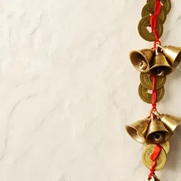 The Spiritual Living Red 9 Bells & 9 Chinese Coins Feng Shui Lucky Wall Hanging-41