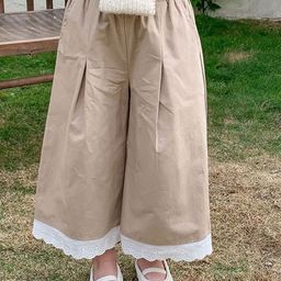 LULU & SKY Girls Wide Leg Low-Rise Slash Knee Jeans-image-77