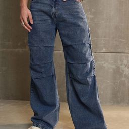 MASCLN SASSAFRAS Men Light Fade Acid Wash Jeans-image-83