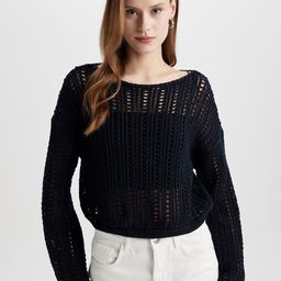 DeFacto Women Quirky Crop Pullover-image-96