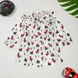 LITTLE GINNIE Polka Dot Print A-Line Dress-image-61