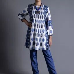THETAA Printed Round Neck Tunic & Trouser Co-Ord Set-picture-48