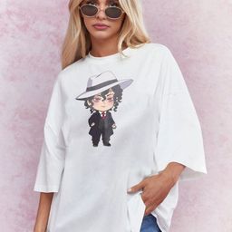 TOGS & TERRE Women Printed Drop-Shoulder Sleeves Organic Cotton T-shirt-picture-40