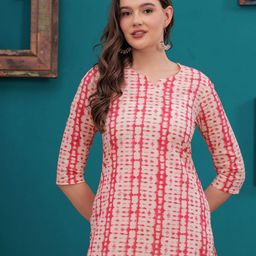 k d fab Women Abstract Print Cotton Top-picture-30