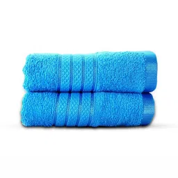 Cuddle cotton 2-Pcs Blue Pure Cotton Hand Towels-image-61