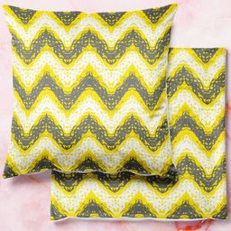 ArtzFolio Multicoloured Set of 2 Square Cushion Covers-image-88