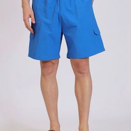 Hallstatt Life Men Regular Fit Mid-Rise Linen Cargo Sports Shorts-image-21
