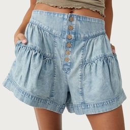 StyleCast Women Loose Fit Denim Shorts-image-92