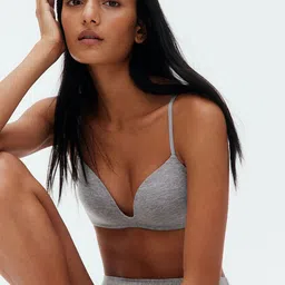 H&M Non-Wired Cotton Push-Up Bra-image-62