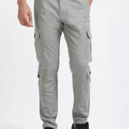 NEVER NEUD Men Relaxed Cargos Trousers-picture-24