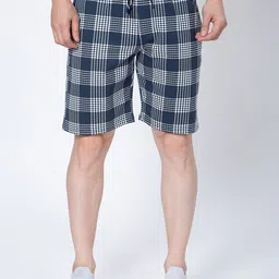 Sparky Men Checked Outdoor Sports Shorts with Technology-image-26