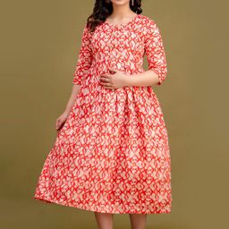 Mialo fashion Women Abstract Printed Fit & Flare Dress-image-58