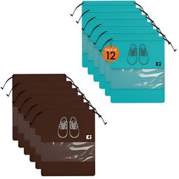 Aura Coffee Brown Set of 6 Regular Shoes Organiser Organisers-11