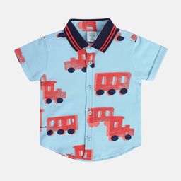 MINI KLUB Boys Opaque Printed Casual Shirt-image-88