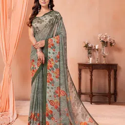 Garden Vareli Printed Pure Georgette Saree-picture-47