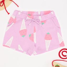 Pantaloons Junior Girl's Conversational Printed Cotton Shorts-image-91