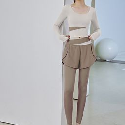 StyleCast Crop Top & Yoga Tights Tracksuits-image-42