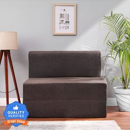 Solis Primus Comfort for all Coffee Brown Versatility In ASofaCumBed-image-17
