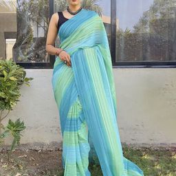 KAYOMMI Women Pure Chiffon Ready to Wear Narayan Peth Saree-image-37