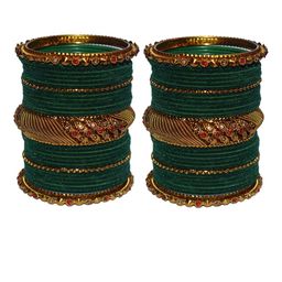 fitonrist Set Of 2 Stone-Studded Bangles-image-74