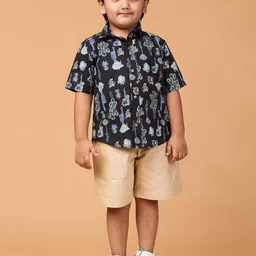 Piccolo Piglet Boys Printed Shirt with Shorts-image-31