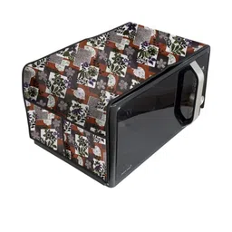 The Furnishing Tree Waterproof & Dustproof PVC Microwave Oven Top Cover with 4 Utility Pockets Patc-image-24