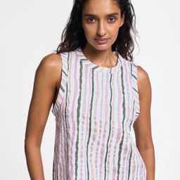 Terra Luna Women Striped Extended Sleeves Pockets Compression T-shirt-image-32