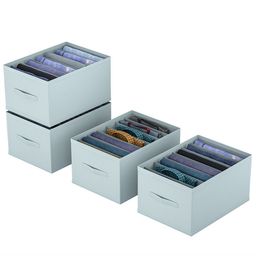 Kuber Industries Grey Set of 4 Regular Drawer Organiser Organisers-55