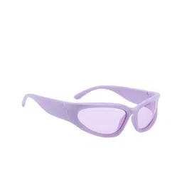 4Flaunt Unisex Futuristic Sports Sunglasses with UV Protected Lens 4F-FTRSTC01-MTPRPL-15