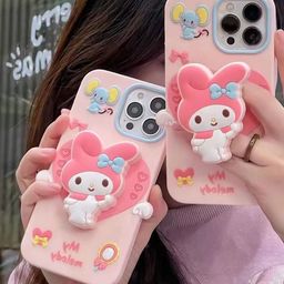 CASE CREATION Women Cartoon Characters Apple iPhone 16e Real 3D Back Case image 2