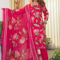 KALINI Women Floral Printed Kurta with Trousers & Dupatta-picture-0