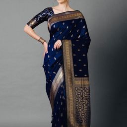 Moda Rapido Woven Design Zari Banarasi Saree-image-98