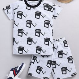 YK Boys Printed T-shirt with Shorts-image-76