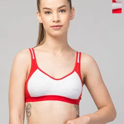 CKARFE Women Colourblocked Full Coverage Non Padded Bra-image-43