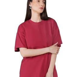 30 Looks Women Drop-Shoulder Sleeves Pockets T-shirt-image-99