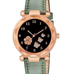 CERO Unisex Printed Dial & Leather Straps Analogue Multi Function Watch FBF223-Green-picture-33