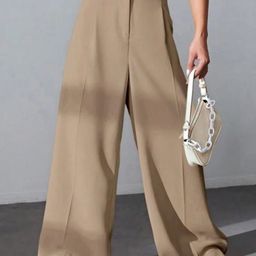 Next One Women Smart High-Rise Easy Wash Pleated Trousers-picture-37