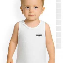 KidBee Infant Kids Pack Of 10 Printed Basic Innerwear Vests-picture-35