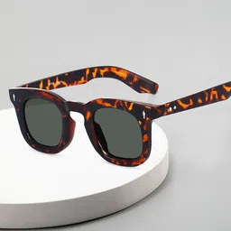 Peter Jones Eyewear Unisex Orange Square Sunglasses with UV Protected Lens 3819DA-picture-21