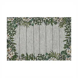 PRAKARTIK Set of 4 Green & Grey Printed Table Placemats image 4