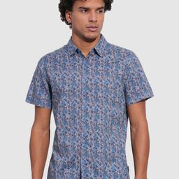 Being Human Men Classic Slim Fit Opaque Printed Casual Shirt-picture-24