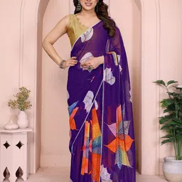 Pandadi Saree Floral Printed Festive Sarees-image-24
