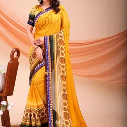 KALINI Poly Georgette Designer Saree-4